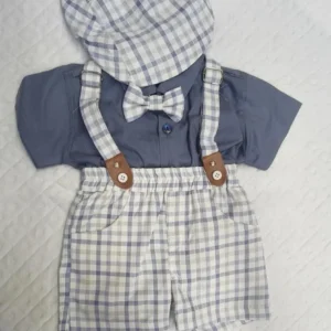 Baby Boy Checkered Suspender