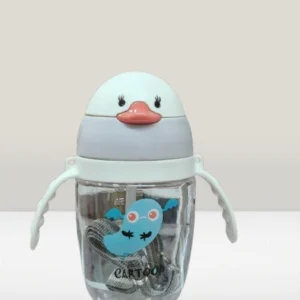 cute duck sipper bottle with straw